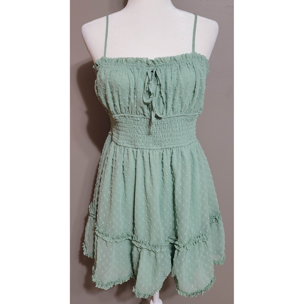 Mi Ami Swiss Dot Mini Dress